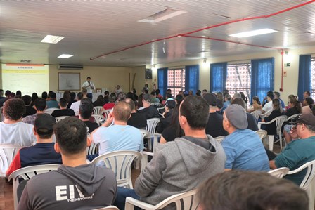 Realizada assembleia de retorno do acordo coletivo com funcionários da empresa Alibem